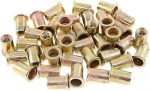 100 Piezas Tuercas de Remache M8 Métricas Chapadas en Zinc